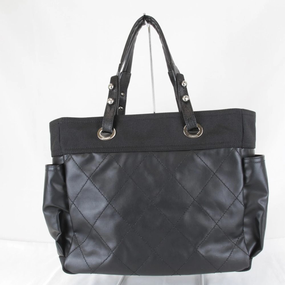 CHANEL Black Canvas Tote Bag - Picture 2 of 16